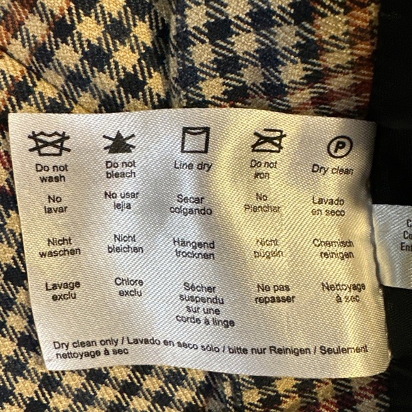 Vintage Esprit Brown Plaid Mini Skirt Size 8 90s Y2K Taylor Gilmore Girls Prep - Picture 5 of 7